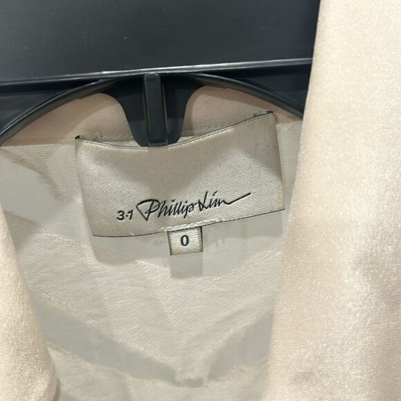 3.1 Phillip Lim Off White Silk Top, Size 0 - Picture 9 of 14